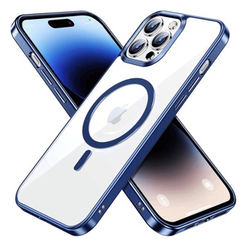 MagSafe kryt s modrým rámečkem a krytem na kameru pro iPhone 11