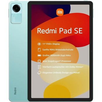 Xiaomi Redmi Pad SE Barva: Mint Green Paměť: 8GB/256GB
