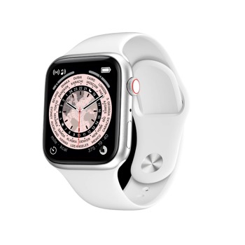 Luxusní chytré hodinky Watch9 s třemi náhradními řemínky v bílé barvě