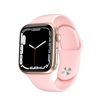 Luxusní chytré hodinky Watch9 s třemi náhradními řemínky v růžové barvě