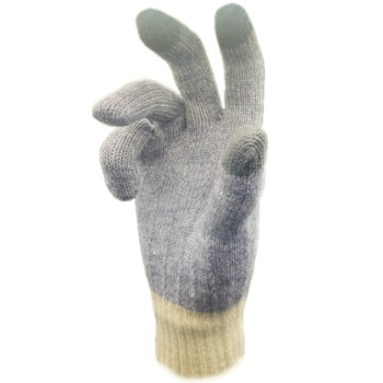Silné dotykové zimní rukavice - Šedé