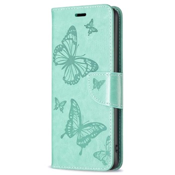 Zavírací pouzdro pro iPhone 13 - Motýlci, Zelené
