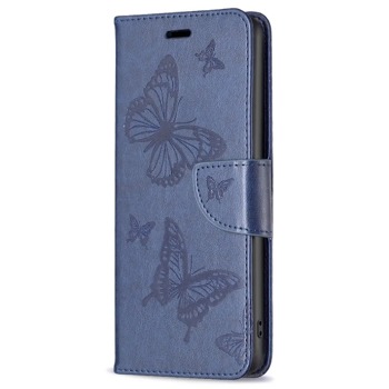Zavírací obal pro mobil Samsung Galaxy S24 Plus - Motýlci, Modré