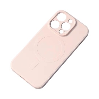 Zadní silikonový kryt Magsafe pro iPhone 14 Pro Růžový