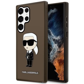 Zadní kryt Karl Lagerfeld Ikonik pro Samsung Galaxy S23 Ultra - Černý
