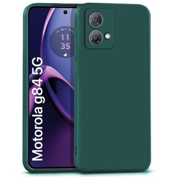 Zadní silikonový kryt Matt pro Motorola Moto G84 5G - Zelený