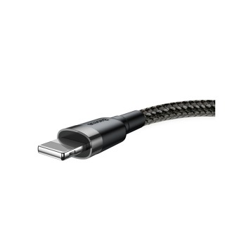 Baseus Cafule nabíjecí / datový kabel USB na Lightning 1,5A 2m, šedá-černá