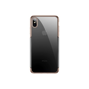 Baseus pouzdro pro iPhone XS Max Glitter transparentní-zlatá