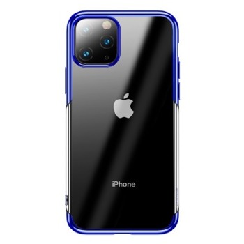 Baseus pouzdro pro Apple iPhone 11 Pro Shining - Transparentní-modrá