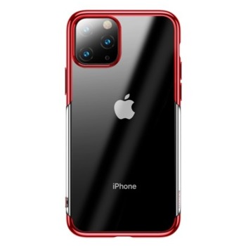 Baseus pouzdro pro Apple iPhone 11 Pro Shining - Transparentní-červená