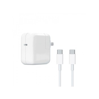 COTECi USB-C Power adaptér pro MacBook s C-C kabelem 2m 61W bílá