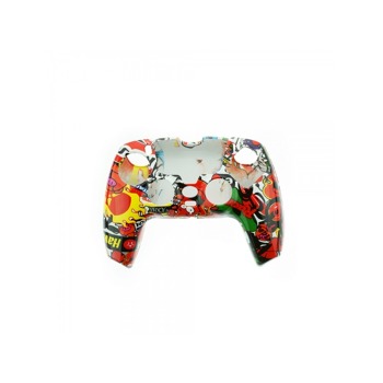 PS5 herní plastový obal pro ovladač konzole Camouflage červená