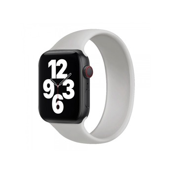 COTECi silikonový řemínek 160 mm pro Apple Watch 38/40/41mm světle šedá