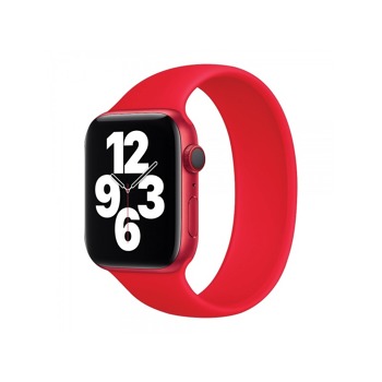 COTECi silikonový řemínek 160 mm pro Apple Watch 42/44/45/49mm červená