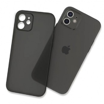 Ultratenké matné TPU pouzdro pro iPhone 13 Pro Max - Transparetní černá