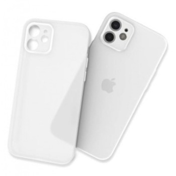 Ultratenké matné TPU pouzdro pro iPhone 13 Pro Max - Transparetní bílá