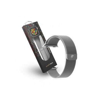 RhinoTech ocelový řemínek milánský tah pro Apple Watch 38/40/41mm stříbrný