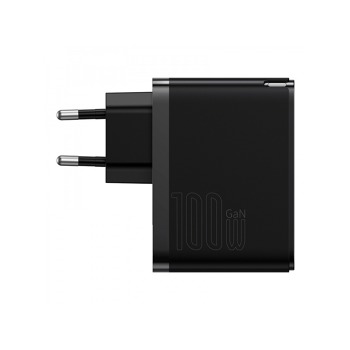 Baseus GaN5 Pro rychlonabíjecí adaptér USB-C + USB-A 100W černá