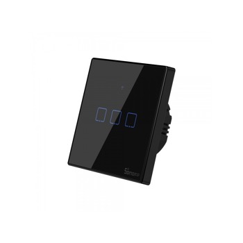 Chytrý vypínač WiFi + RF 433 Sonoff T3 EU TX (3-channels) černá
