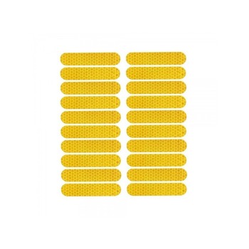 Reflexní bezpečnostní nálepky pro Scooter (20ks) žlutá