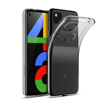 Průhledný silikonový kryt pro Google Pixel 4A (5G)
