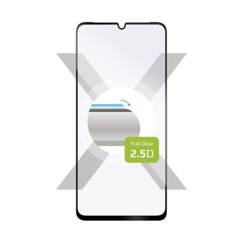 Ochranné tvrzené sklo FIXED Full-Cover pro Samsung Galaxy A15, lepení přes celý displej, černé