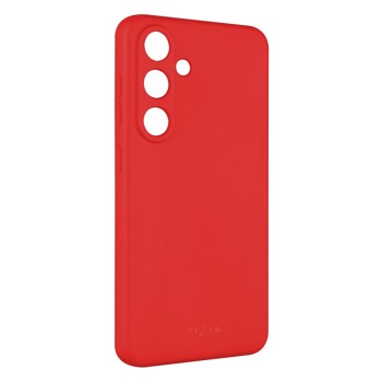 Zadní pogumovaný kryt FIXED Story pro Samsung Galaxy S24, červený