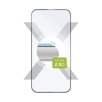 Ochranné tvrzené sklo FIXED Full-Cover pro Apple iPhone 14 Pro, lepení přes celý displej, černé