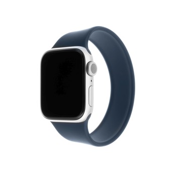 Elastický silikonový řemínek FIXED Silicone Strap pro Apple Watch 42/44/45/49mm, velikost L, modrý