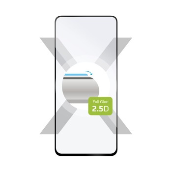 Ochranné tvrzené sklo FIXED Full-Cover pro Honor X8, lepení přes celý displej - Černé