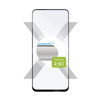 Ochranné tvrzené sklo FIXED Full-Cover pro Motorola Moto G54 5G, lepení přes celý displej, černé