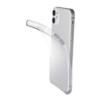 Extratenký zadní kryt Cellularline Fine pro Apple iPhone 12 mini - Transparentní