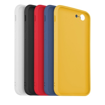 5x set pogumovaných krytů FIXED Story pro Apple iPhone SE 2020, v různých barvách