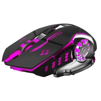 Drátová herní myš X1 s LED efekty - Černá
