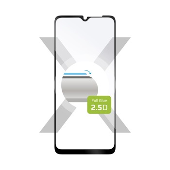 Ochranné tvrzené sklo FIXED Full-Cover pro Samsung Galaxy A13 5G, lepení přes celý displej, černé
