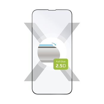 Ochranné tvrzené sklo FIXED Full-Cover pro Apple iPhone 13 Pro, lepení přes celý displej, černé