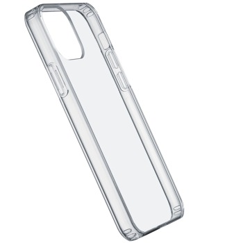 Zadní kryt s ochranným rámečkem Cellularline Clear Duo pro iPhone 12, transparentní