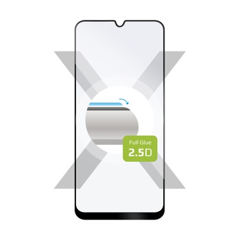 Ochranné tvrzené sklo FIXED Full-Cover pro Samsung Galaxy A30s, lepení přes celý displej, černé