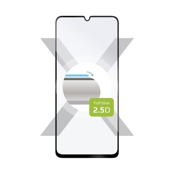 Ochranné tvrzené sklo FIXED Full-Cover pro Honor X7a, lepení přes celý displej - Černé