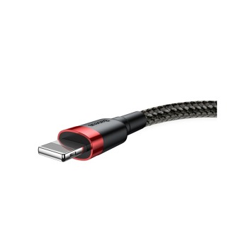 Baseus Cafule nabíjecí / datový kabel USB na Lightning 2,4A 1m, červená-černá