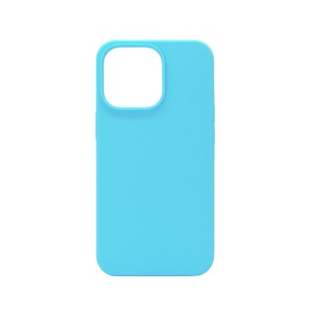 Barevný silikonový kryt pro iPhone 13 - Světle modrý