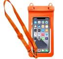 Univerzální, vodotěsný obal pro mobilní telefon - Oranžový