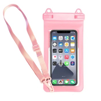 Univerzální, vodotěsný obal pro mobilní telefon - Růžový