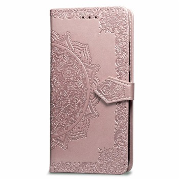 Flipové pouzdro pro mobil Samsung Galaxy J6+ (2018) - Ornament, Růžové