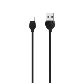 Rychlo-nabíjecí 2,5.A kabel AWEI USB-C - černý, rovný 1m