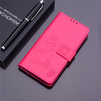 Obal na mobil Samsung Galaxy A10 - růžové, čtyřlístek