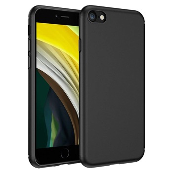 Černý silikonový kryt pro iPhone SE 2020