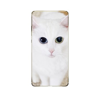 Stylový obal pro Xiaomi Mi A2 - Kočka s dvoubarevnýma očima