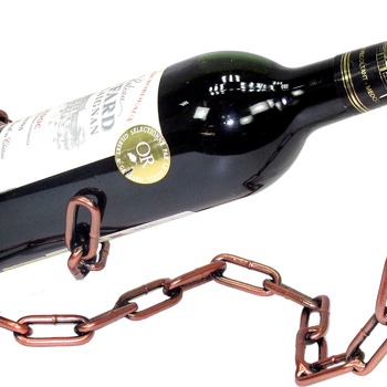 Stojan na víno Řetěz - 29x12x20 cm