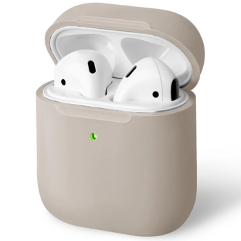 Silikonový ochranný obal pro Apple AirPods - Krémový